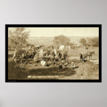 Cowboy Chuckwagon SD 1887 Poster