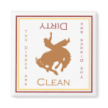 Cowboy Clean or Dirty Dishwasher Magnet