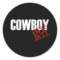 COWBOY DARK stickers by NotWorking COWBOY DARK stickers