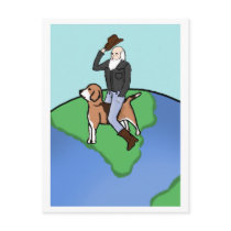 Cowboy Darwin on "The Beagle" postcards by cafemiranda Cowboy Darwin on "The Beagle" postcards