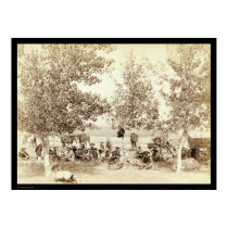 Cowboy Dinner Scene 1887 posters