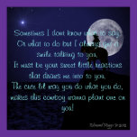 Cowboy Dreams with Poem posters