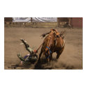 Cowboy falls from bucking bronc posters by pshaw_photo Cowboy falls from bucking bronc posters
