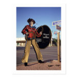 Cowboy figure sign welcoming tourists to Scottsdal Post Card