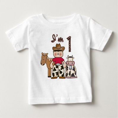 Cowboy  First Birthday Tees