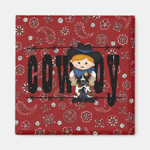 Cowboy Fridge Magnet