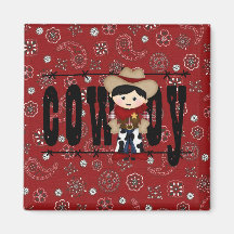Cowboy Fridge Magnet
