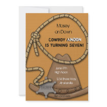 Cowboy Gear Invitation