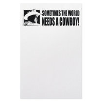 Cowboy George Bush stationery
