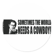 Cowboy George Bush sticker