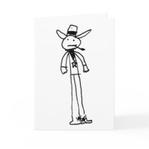Cowboy Greeting card