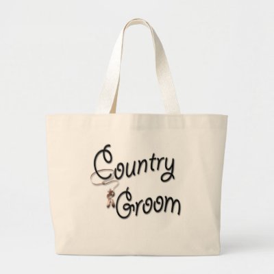 Cowboy Groom Gifts and Favors Tote Bags