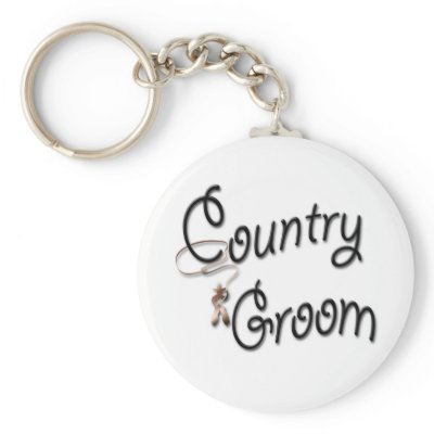 Cowboy Groom Gifts and Favors Key Chain
