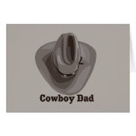 Cowboy Hat Dad Greeting Card