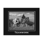 Cowboy Horse and Mule Motivational Postcards
