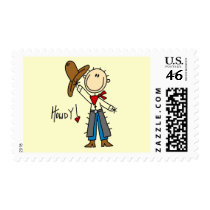 Cowboy Howdy T-shirts and Gifts Postage