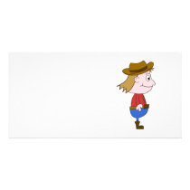 Cowboy illustration. photo cards