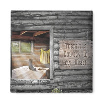 Cowboy in my Heart Refrigerator Magnets
