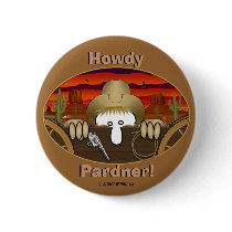 Cowboy Kilroy Button by kilroyworld Cowboy Kilroy Button