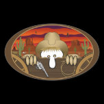 Cowboy Kilroy Oval Sticker