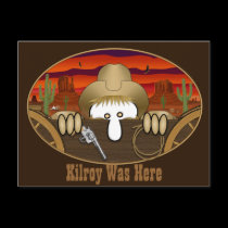 Cowboy Kilroy Postcard 2