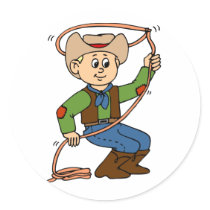 Cowboy Lasso stickers