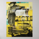 Cowboy Motel Print