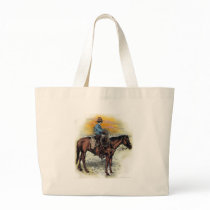 Cowboy n Sunset Canvas Bag