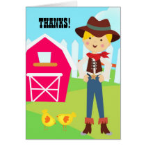 Cowboy Note card cards