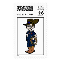 Cowboy Paramedic Postage Stamps