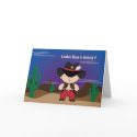 Cowboy party invitation Card