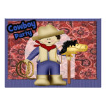 Cowboy Party Invite