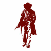 Cowboy photo sculptures