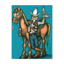 Cowboy postcards by FunGraphix Cowboy postcards