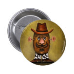 Cowboy Potato Pinback Button