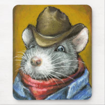 Cowboy rat mouse pads