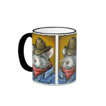 Cowboy rat mugs by tanyabond Cowboy rat mugs