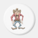 Cowboy ready to Draw Fridge Magnets