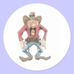 Cowboy ready to Draw stickers