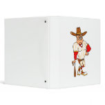 Cowboy red orange baseball binders