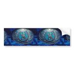 Cowboy rodeo trophy buckle, Alberta, Canada Bumper Sticker