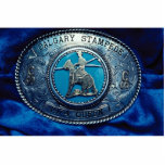 Cowboy rodeo trophy buckle, Alberta, Canada Acrylic Cut Out