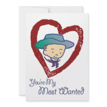 Cowboy Rusty  My Most Wanted Party Invitation