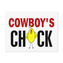 Cowboy’s Chick postcards by professiongifts Cowboy’s Chick postcards