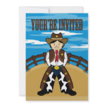 Cowboy Sheriff Party Invite