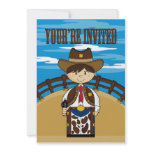 Cowboy Sheriff Party Invite