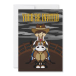 Cowboy Sheriff Party Invite