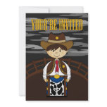 Cowboy Sheriff Party Invite