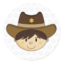 Cowboy Sheriff Sticker by markmurphycreative Cowboy Sheriff Sticker