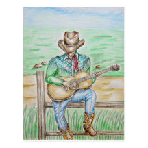 Cowboy Singer Postcards